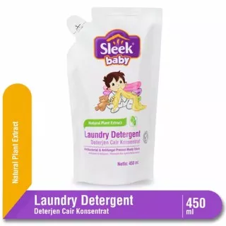 Sleek LAUNDRY 450 mL sabun deterjen cair pencuci pakaian baby refill isi ulang (no.225)
