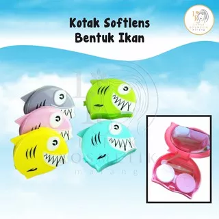 Kotak Tempat Menyimpan Softlens/Ikan/Kotak Softlens Unik Kotak Lensa Mata Motif Karakter Lucu