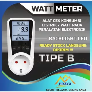 WATT METER ALAT TES KWH METER DIGITAL UKUR ARUS LISTRIK DAYA POWER VOLT METER