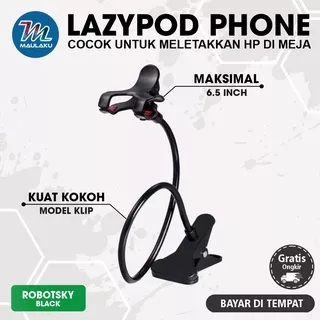 Lazypod Phone Holder Plastik Penyangga Tempel HP Jepit 4