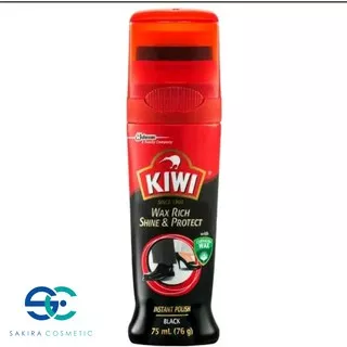 semir sepatu kiwi cair 75ml Kiwi Wax Rich Shine & Protect