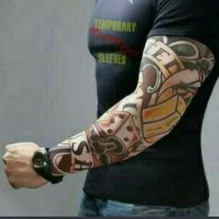 Manset tato tangan pria mangset tatto sleeve sarung pelindung lengan