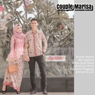 Batik couple marisa kekinian modern kondangan broklat brukat kerja couple nikita couple maladewa