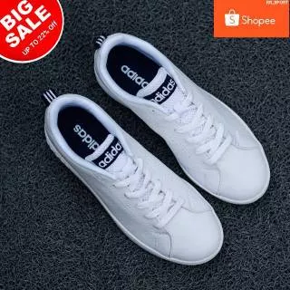 Adidas Neo Advantage Clean White Navy Original Indonesia Sepatu Kets Wanita dan Pria