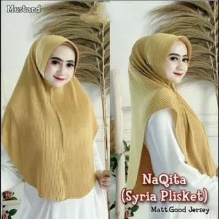 Jilbab Instan Plisket DAILY AUREL Jersey Super Premium / Qiara Hijab Official