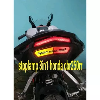 stoplamp cbr250rr. lampu rem variasi cbr250rr. stoplamp 3in1 cbr250rr. brakelamp cbr250rr