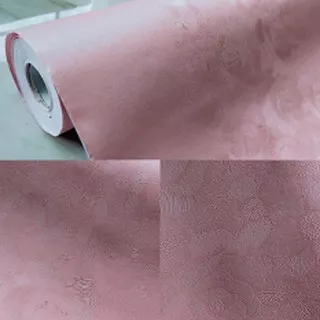 grosir murah-wallpaper sticker dinding PINK polos motif mawar cantik klasik indah bagus sekali