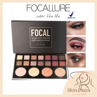 FOCALLURE FOCAL Flash Shimmer Eyeshadow With Blush Highlighter Palette BPOM FA-47 FA47 FA 47