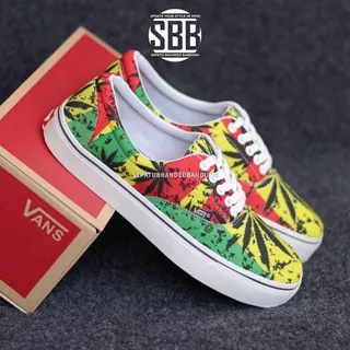 SEPATU VANS SNEAKERS CASUAL PRIA KEREN VANS AUTHENTIC RASTA BOB MARLEY SNEAKERS PRIA AUTHENTIC