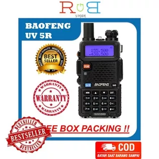 HT Baofeng UV5R Radio Komunikasi UV-5R 5Watt Dual Band Garansi 1 tahun Handy Talky R W Baofeng