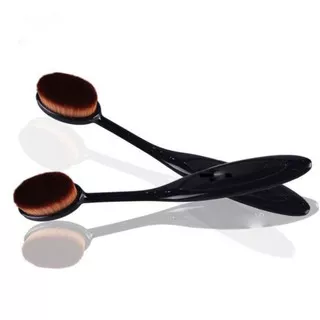 Brush Oval Foundation Black Import Kuas Makeup Foundation Hitam