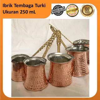 Ibrik Turki Tembaga / Turkish Coffee Pot Ibrik / Ibrik Turkish Pot / Kopi Turki Pot Kapasitas 250ml