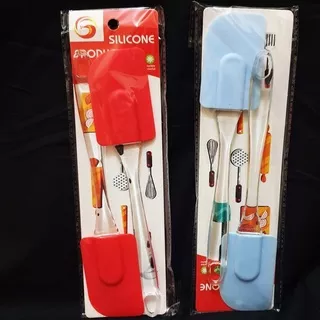 SPATULA  BESAR SET 2 PCS - SPATULA SILICON DAPUR