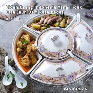 Prasmanan keramik Vicenza prasmanan vicenza  prasmanan sedang  B472 wadah saji tempat makanan