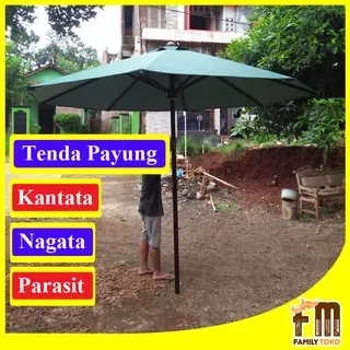 Rangka Tenda Kain Payung Kayu Jati Outdoor / Rangka Tenda Payung Kursi Meja Taman