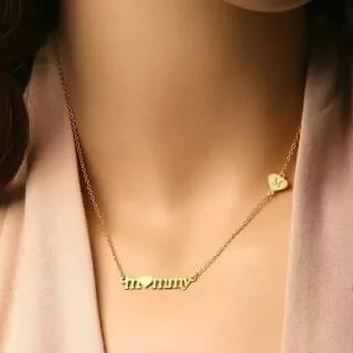 Kalung Nama Murah Aksesoris Wanita Fashion Perempuan Necklace Custom Name Kalung Nama Termurah