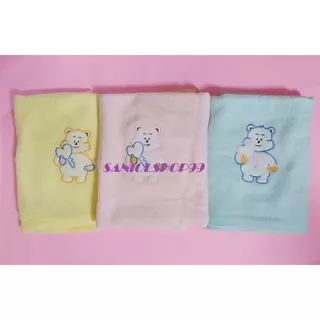 Handuk bayi bordir IVORY Handuk Bayi 60x110 cm Handuk Motif Baby Lembut