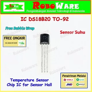 Sensor Suhu DS18B20 TO-92 IC Thermometer 18B20 18S20 Ukur Suhu