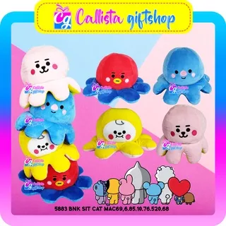 Boneka Octopus BT21 - Boneka Gurita Bolak Balik BT21 - Boneka Karakter BT21 BTS - Boneka Octopus Termurah