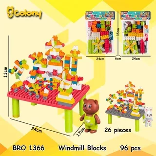 Meja Belajar Blok BLock Balok Bricks Tumpuk Besar Jumbo Building Set Mainan Anak Lego Duplo Hobi Koleksi Model Kit / Kado hadiah bingkisan ultah ulang tahun anak laki laki cowok perempuan cewek umur 4 5 6 7 8 9 10 tahun