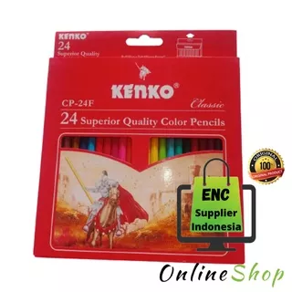 24 w KENKO pensil color cp24f panjang classic cp-24f 24w cp 24f 24 warna colour per set - enc.sup