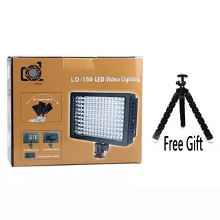 LD-160 HD-160 LED Video Lighting-lampu studio foto free Gorilla Pod
