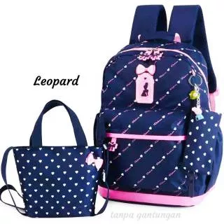 UQS TAS PUNGGUNG BACKPACK SEKOLAH LEOPARD