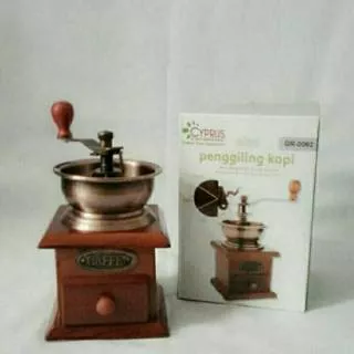 Coffee grinder Manual bok -kayu cipurus Gr-0062