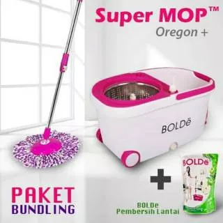 SuperMop Oregon bonus Sabun pembersih lantai (produk Bundling)