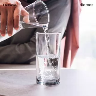 Gelas minum korea Hokaido 6pcs/Gelas minum kotak Hokaido/gelas wine/glass jus