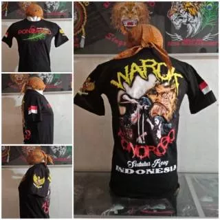 kaos warok black / kaos warok / kaos reyog / kaos reog / kaos budaya / kaos sablon (bayar di tempat)