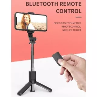 Tongsis Tripod Bluetooth Handphone Stand Holder Hp Remote Selfie Stick Wireless 3in1 Spesial