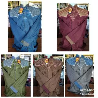 Baju taqwa lengan panjang/baju koko lengan panjang/busana muslim cowok lengan panjang