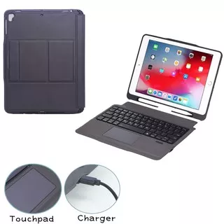 Apple iPad 5 6 7 8 9 Air 1 2 3 4 Pro 9.7 2016 2017 2018 Pro 10.5 2017 Pro 11 2018 2020 2021 Pro 12.9 2018 2020 2021 Smart Keyboard Case Sarung + Keyboard Case with Trackpad