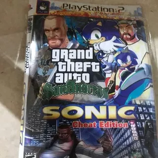 Kaset Game PS 2 - Play Station 2 - Kaset Game PS2 Murah - Kaset PS2 GTA San Andreas Sonic Cheat Ed