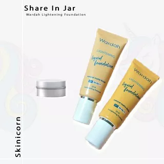 Wardah Lightening Liquid Foundation Share in jar wardah foundation share in jar