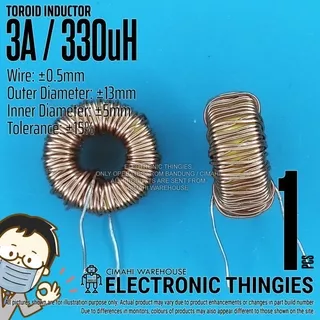 TOROIDAL CORE INDUCTOR 330UH 3A POWER INDUKTOR TOROID CHOKE