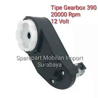 RS 390 GEARBOX GER BOX GEAR BOX GERBOK DINAMO MOBIL MAINAN MOTOR AKI ANAK 12 VOLT 20000 RPM 12V