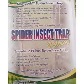 SPIDER INSECT TRAP/Perangkap kutu kebul,kaper dan serangga isi 100lembar