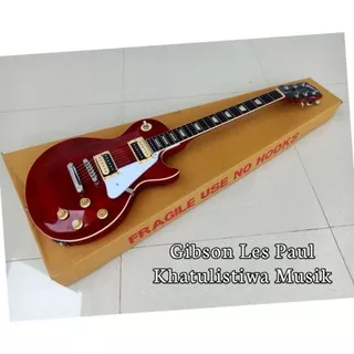 Gitar Gibson Les Paul PU Gnb Korea Merah