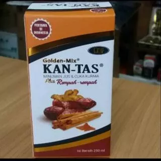 Golden Mix Kantas Kangker Tuntas Minuman Jus Dan Cuka Kurma Plus Rempah Rempah Kemasan 250 Ml