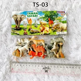 MAINAN TS-03 TAMAN SAFARI HEWAN BINATANG KARET KECIL MINI MUNGIL ISI BANYAK KEMASAN KANTONG BAHAN KARET KEBUN BINATANG ZOO ADA UNTA GAJAH KANGURU ULAR KOBRA KANGGURU MACAN SINGA KUDA BADAK DLL DKK