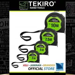 Meteran 3~10 meter Pelindung Karet Anti Pecah Benturan - ABS Shock Absorber Measurment Tape TEKIRO