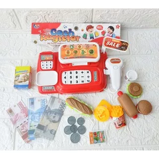 mainan anak perempuan 3 4 5 6 7 tahun mesin kasir kasiran mainan anak Mainan Kasir Kasiran Anak Cash register LK 22 Suara - Mainan Murah
