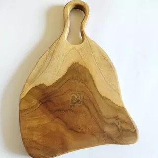 Talenan Kayu Jati Utuh Tanpa Sambungan/Wooden Cutting Board