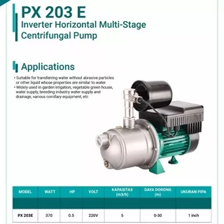Pompa air dorong SHIMGE PX 203 E Pompa BOOSTER INVERTER MULTISTAGE