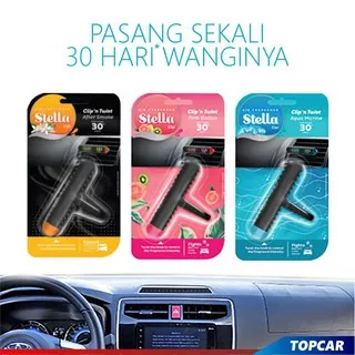 STELLA Parfum Mobil Clip n Twist 30 Hari Pengharum Pewangi Penghilang Bau Rokok Kabin Mobil AC