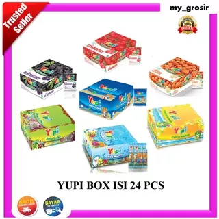 YUPI / PERMEN YUPI / YUPI BOX ISI 24 PCS BABY BEAR BOLICIOUS BLACKBERRY LECI STROBERRY MANGO DINO LAND SEA WORLD