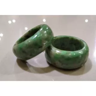 [CoD] Ring cincin Giok aceh warna lumut hijau mandarin