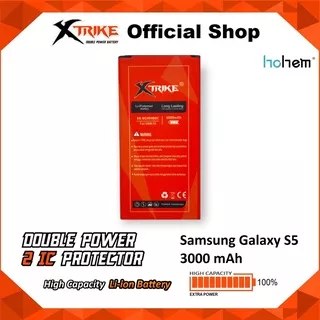 Baterai XTRIKE Double Power Original Samsung Galaxy S5 G900 I9600 Handphone HP Ori Batre Batrai Battery